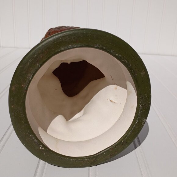 Vintage Great Horned Owl Ceramic Statue Figurine Hand Painted Byron Mold MCM 70s - Picture 9 of 12